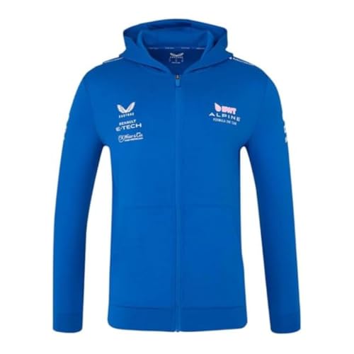 Image of Castore Alpine Racing F1 2025 Team Full Zip Hoodie, Blue, XXXXL