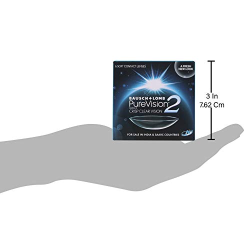 Bausch & Lomb Purevision2 Monthly Disposable Contact Lens (6 Lens Pack -5.00)