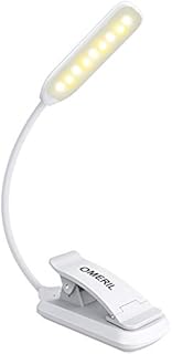 Lampa do czytania z 9 diodami LED, Suright USB, ładowana lampka do czytania z czujnikiem dotykowym, 3 kolory światła (biały/ciepły/mieszany), bezstopniowe ściemnianie, elastyczna lampka 360° do czytania w