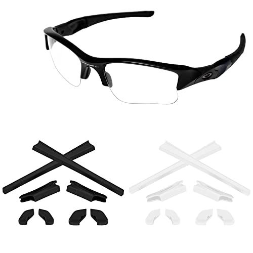 Image of 2 Pair Rubber Kits Earsocks and Nosepieces for Oakley Flak Jacket /Flak Jacket XLJ Sunglass