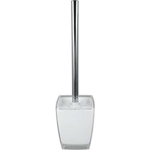Metaltex "Style Toilet Brush Set, White/Transparent