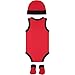 Nike Jordan Infant Jumpman Air 23 3 Piece Set (Red(LJ0208-R78/Black, 0-6 Months)