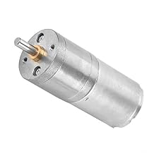 DC 12V 10RPM -1000RPM Gear Motor Gear Box Reversible High Electric Micro Speed Reduction Geared Motor 25GA-370 Centric Output Shaft 25mm Diameter Electric Motor 12V 1000RPM