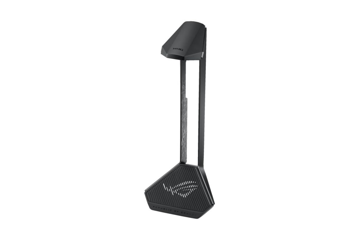 ASUS ROG Throne II Core - Support pour casque gaming avec signature ROG, structure solide en alliage d'aluminium et base antidérapante pour une esthétique et une stabilité haut de gamme