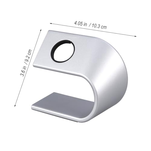 Soporte de carga u shape para reloj de mesa base plateada estable Hemobllo 2