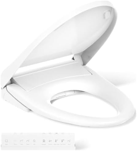 Kohler K-28821 PureWash E930 Elongated Bidet Toilet Seat with Rem...