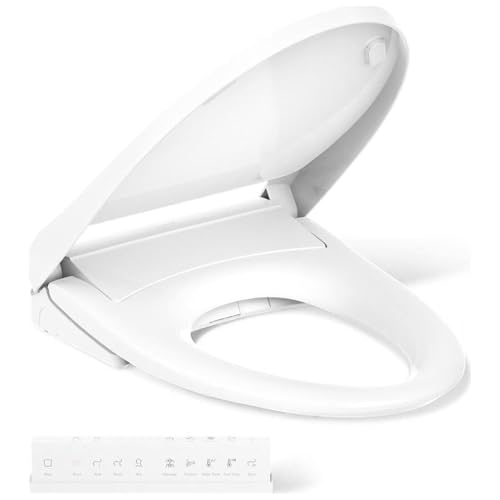 Kohler K-28821 PureWash E930 Elongated Bidet Toilet Seat with Remote Control, Quick Release, Quiet-Close Bidet Seat, Warm Water, Heated - White