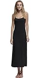Papicutew Women's Long Full Cami Slip Dress Sleeveless Nightgowns (Black, XX-Large)