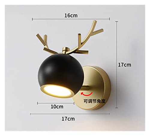 Applique murale LED dorée pour illuminar votre chambre à coucher et salon