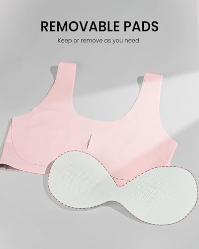 Training Bras for Girls 10-14 Seamless Teen Girls Sports Bras Ultra Comfort Soft Tween Bras 8-16 Removeable Padding4