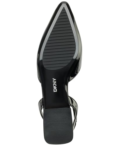 DKNY Womens Cacia Pointed Toe Ballet Flat with Ankle Strap3