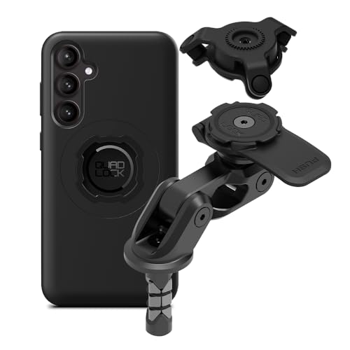 Image of Quad Lock Motorcycle Fork Stem Mount PRO Kit with Vibration Dampener and MAG Phone Case for Galaxy S23 FE