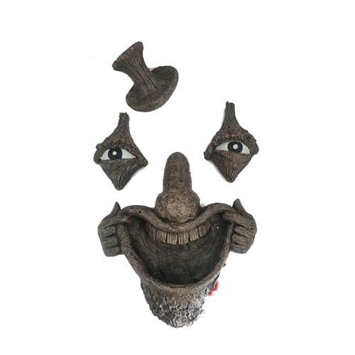 ROSELUO Garden Statues for Outside Tree Faces Decor Funny Outdoor