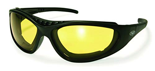 Global Vision Freedom Riding Goggles (Black Frame/Yellow-Smoke Lens)
