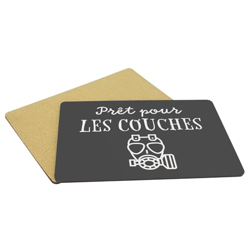 Napperons noir en liège grand format anti-rayures pour table propre face aux repas de bébé