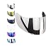 Produktbild CASCO ACCESSORI Visier kompatibel mit AGV K3 Sv K1 K5 K5s S4-Sv Horizon Stealth-Sv Skyline Strada Numo Aftermarket Gold Blau Regenbogenspiegel Transparent Fume GT-2(Silber)