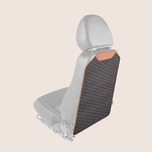 Owleys Kick Mat Back Seat Protector Hexy - Car Back Seat Cover For Kids Feet - Waterproof & Sturdy Protector For Upholstery From Dirt, Mud, Scratches And Stain #TOP5