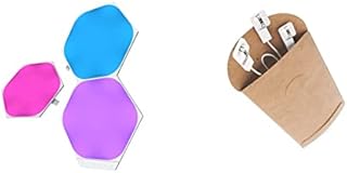 Nanoleaf Shapes Hexagon Starter Kit, 9 Smart Light Panels LED RGBW - Modular Wi-Fi Colour Changing Wall Lights, Works with Alexa Google Assistant Apple Homekit, for Room Decor & Gaming