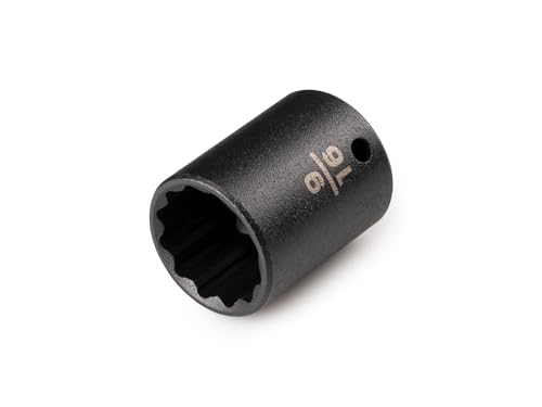 Image of TEKTON 1 /4 Inch Drive x 9 /16 Inch Shallow 12-Point Impact Socket | SID02214