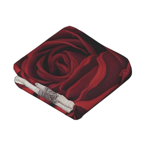 Couverture super douce plaid lit canapé impression rose gothique légère
