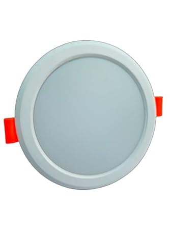 Goroly 8 watt Conceal Round LED Ceiling Light or Panel Light with IP50 Dust Proof, Energy Saver Panel Light (White, Pack of 12 Pcs)