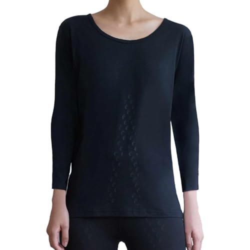 あったかインナー 9分袖 レディース パワーシャツ