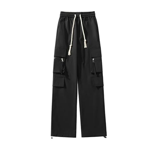 for Man Summer Fall Loose Fit Waterproof Straight Leg Plain Long Leg Trousers Pants Mens 2025 Trendy3