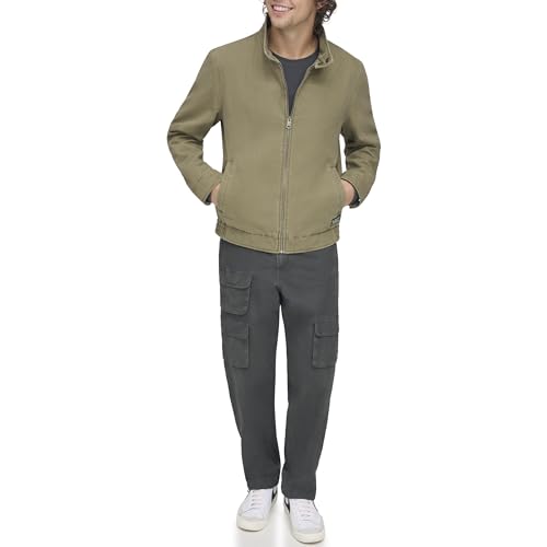 Levi's Men's Cotton Canvas Harrington Jacket, Light Olive, Medium