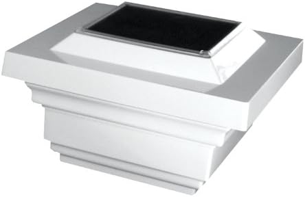 Classy CapsSL078W 4x4 Regal Solar Post Cap - 4 Pack/White