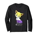 Photo Gallery volpe kawaii non binaria e genderqueer maglia a manica Photo Gallery volpe kawaii non binaria e genderqueer maglia a manica
