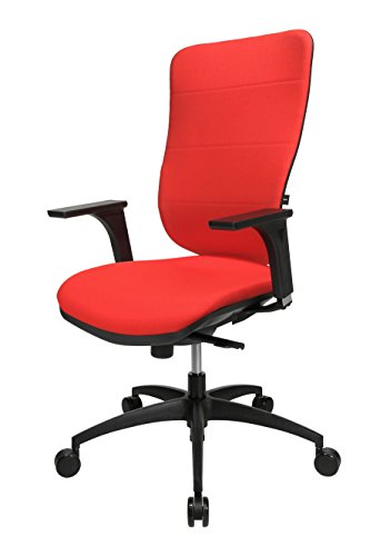 Siège de bureau TOPSTAR Soft Pro 100 contre le mal de dos réglable rouge