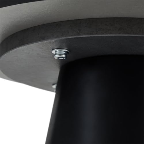 Table basse ronde grise 45 cm meuble de salon minimaliste - 8