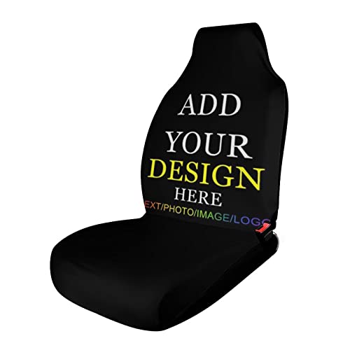 SXLONG Personalisiert Autositzbezüge für Vordersitze, Personalisiertes Bild, Text, Logo, Sitzschutzhülle, Auto-Innenabdeckng für LKW, Van, Limousine, SUV
