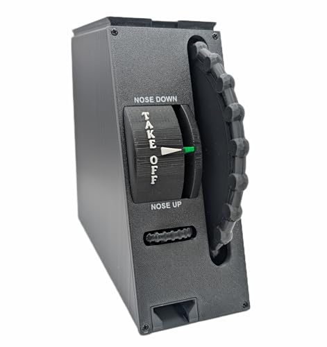 Flight Sim Stuff - Full Size Cessna 172 Elevator Trim Wheel Controller Analog Axis, PC/Mac