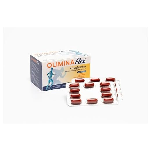 OLIMINAFlex - Omega 3, Colágeno, Vitamina D - Suplemento para aliviar el dolor articular - Cuida tus huesos y músculos - Complemento alimenticio - 60 Cápsulas articulaciones fuertes