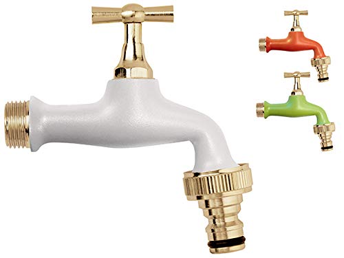 Colortap Srl Aquajet B 995 Wht Rubinetto Da Giardino Con Connettore Rapido, Bianco Perla, 30 X 30 X 30 Cm-image