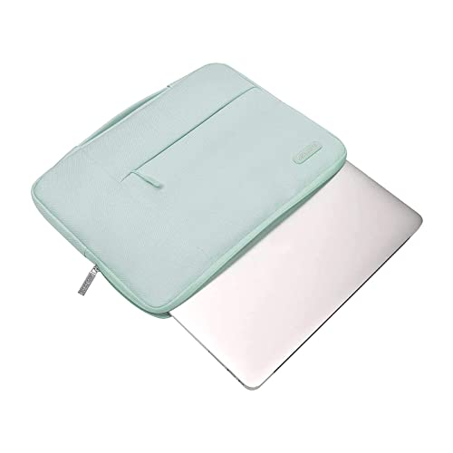 Image of MOSISO Laptop Case 16 inch, 15-15.6 inch Laptop Sleeve with Handle Compatible with MacBook Pro 16 inch, HP, Acer, Dell, Lenovo, ASUS Notebook, Polyester Multifunctional Computer Bag, Mint Green