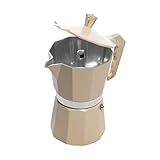 Wolff - cafeteira italiana de alumínio 6 doses com cabo em plástico b