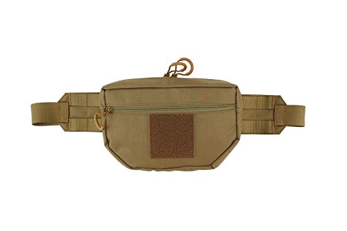 Zentauron Riñonera EDC 23 x 14 x 7 I Riñonera Grande Fabricada en Cordura I Riñonera Militar Duradera I Riñonera MOLLE I Riñonera Multifuncional
