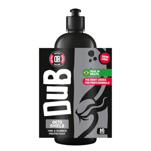 DUB BOYZ Octo Shield Tire & Rubber Protectant – 16 oz, UV and Weather Resistant, Non-Greasy, Matte Finish, Long-Lasting Protection for Tires and Rubber Components. 16 Fl Oz