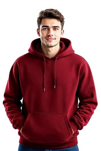 Image of Glowic Men's Hoodie | Oversized Stylish Sweatshirt for Winter Wear | Trendy Casual Hoodie for Men | Perfect for Gym, Travel, Streetwear Fashion