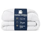 Montse Interiors Edredon Cama 180 | Relleno nordico 270x240 Primavera-Otoño 250gr | 100% Microfibra Transpirable y Lavable