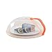 courti Cloche pour Micro-Ondes, Couvercle Micro-Onde pour Micro-Ondes Protecteur des Aliments Résistant Aux Éclaboussures Et À l'huile, Natural Transparent