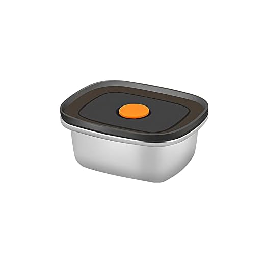 YUNYODA Matlagringsbehållare i rostfritt stål, förvaringsburkar livsmedelsbehållare med lock Meal Prep lådor sallad behållare 250 ml/450 ml/600 ml/1000 ml för camping eller picknick – förvaringslåda