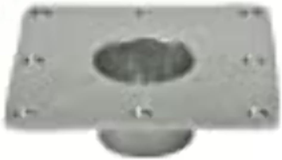 CP Products 48733 Square Recessed Heavy Duty Flush Mount Pedestal Base, Silver