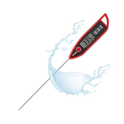YFL Digital Meat Thermometer, Instant Read Food Thermometer, Large LCD Display, Cooking Thermometer for Oven BBQ Grill Smoker Beef Turkey Camping & Kitchen Gadgets