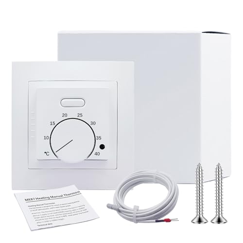 Raumthermostat, Thermostat Fussbodenheizung Mit Fühler, 230v 16a...