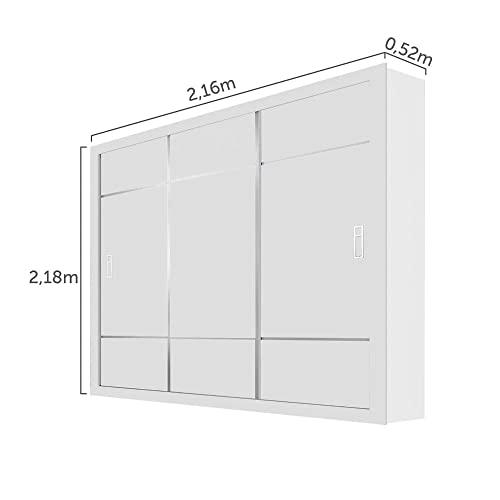 Guarda-Roupa Casal Lotse 3PT 4GV Nevada