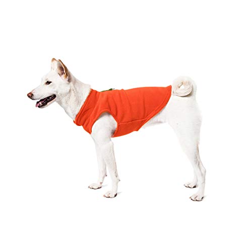 Image of Gooby Fleece Vest Dog Sweater, Navy, Small