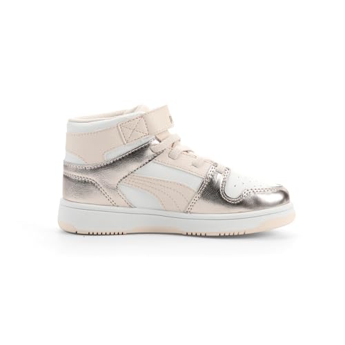 Image of PUMA Kids' Rebound Layup Mid Hook and Loop Sneakers